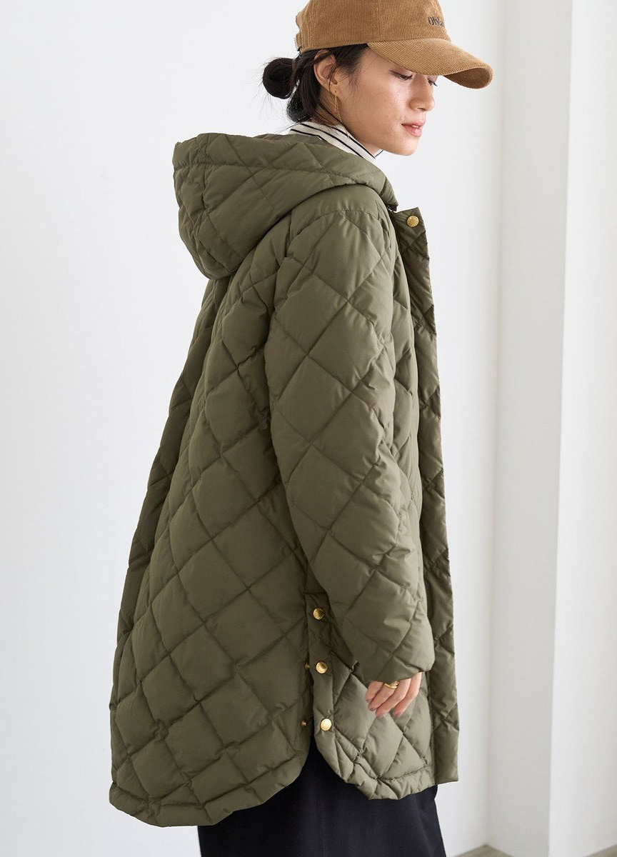 2WAY 拼接連帽羽絨外套